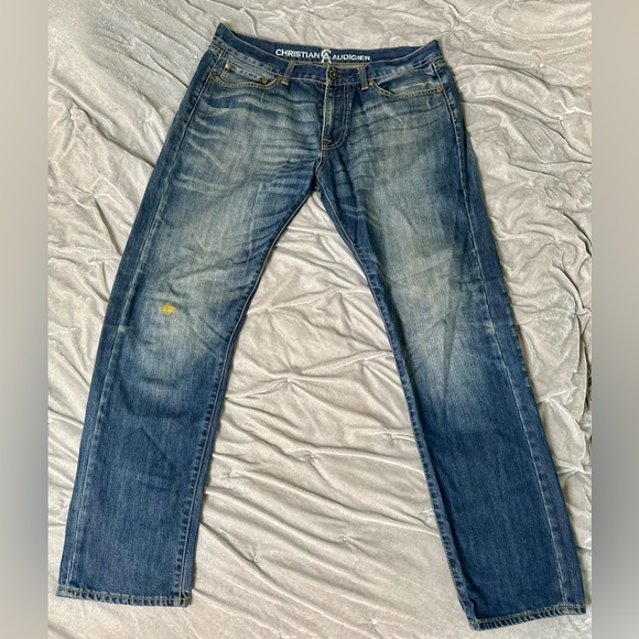 Christian Audigier Other - Christian Audigier Denim Men’s Slightly Distressed Jeans. Size 34 x 32